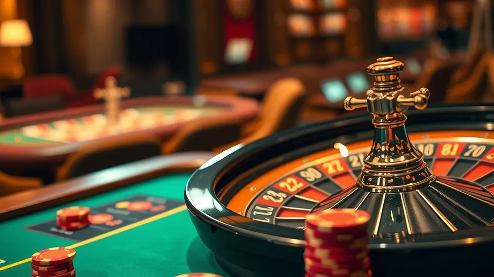 Roulette live con fiche sul tavolo verde